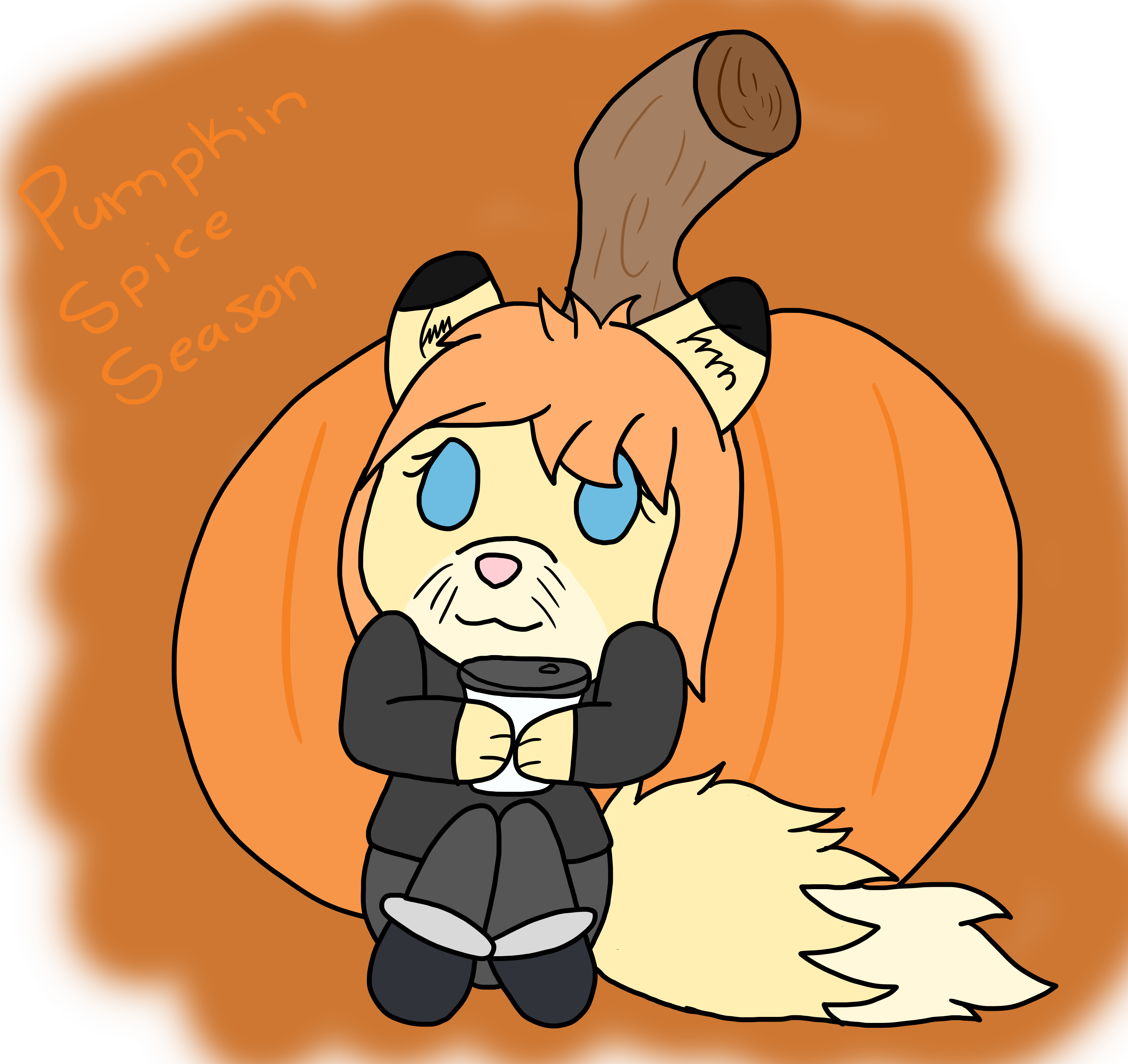Pumpkin Spice Season - Cartoon (3431x3237), Png Download