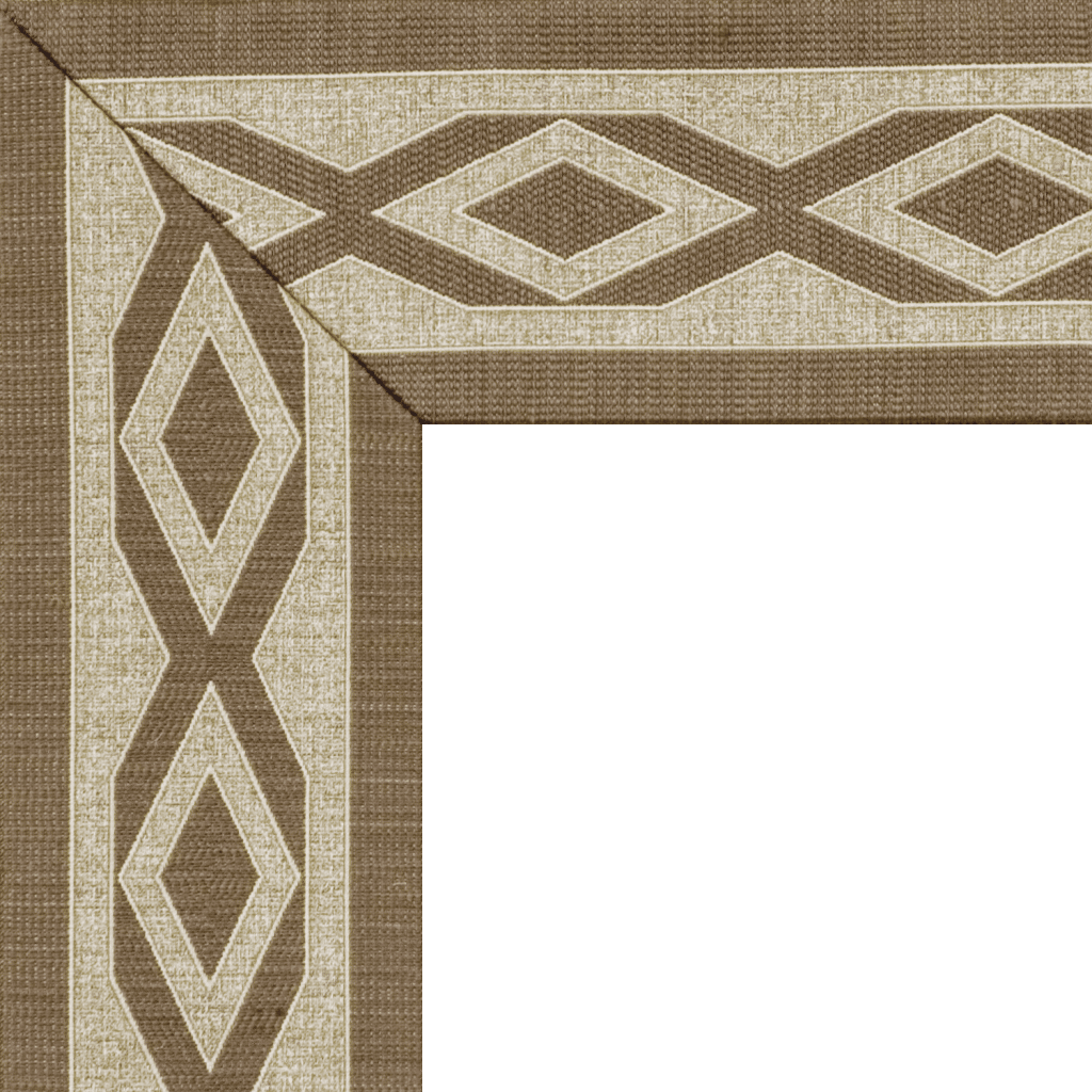 191 Gray Maze - Sisal Carpets Floral Borders (1024x1024), Png Download