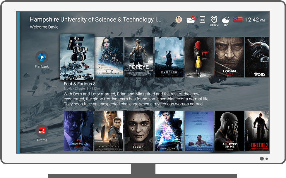 Function Video On Demand - Lcd Tv (1170x678), Png Download