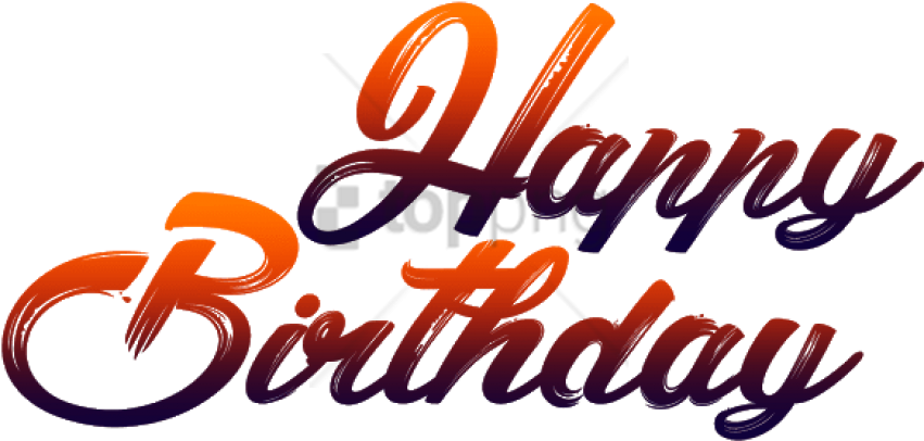 Free Png Happy Birthday For Picsart Png Image With - Happy Birthday Whatsapp Sticker (851x406), Png Download
