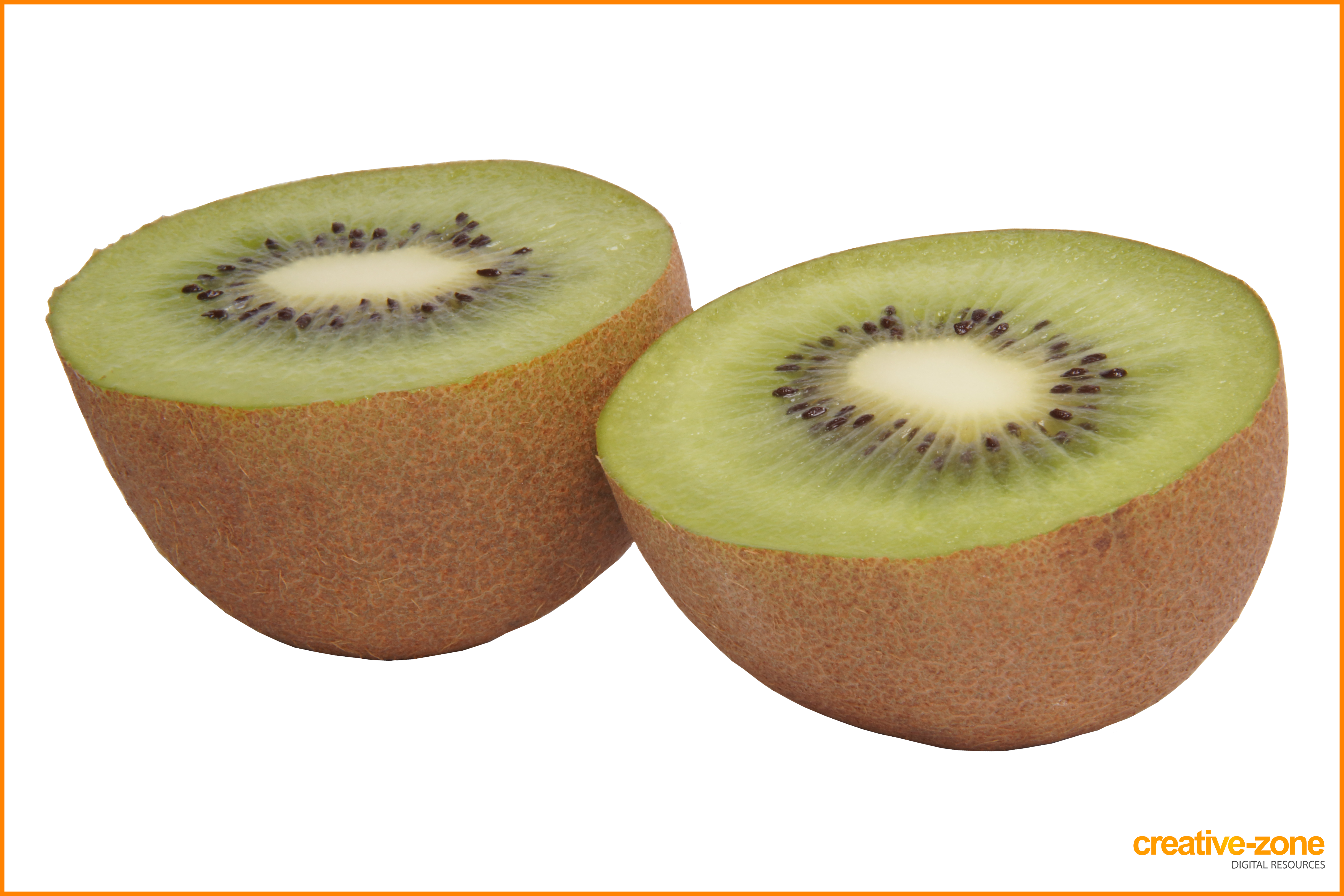 Kiwi, Kiwifruit Sliced - Kiwifruit (6030x4020), Png Download