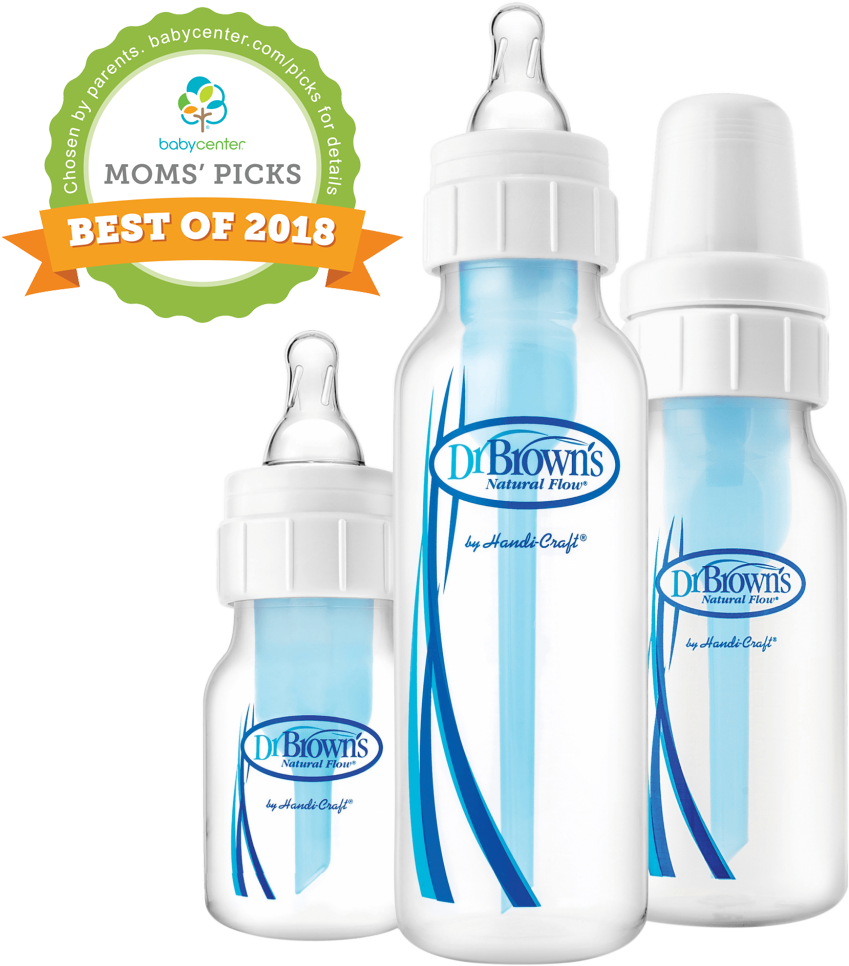 Brown's Natural Flow® Standard Baby Bottle Is A Tried - Dr Brown's Original Bottles (1024x1024), Png Download
