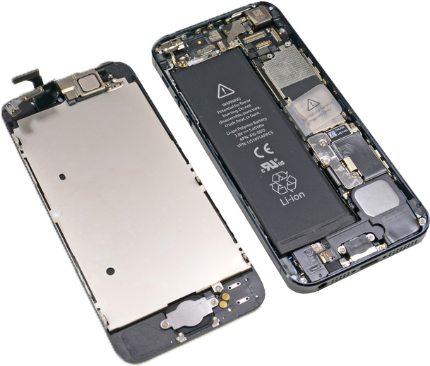 Mobile Phone Repair Dubai - Iphone 5 Interno (650x550), Png Download