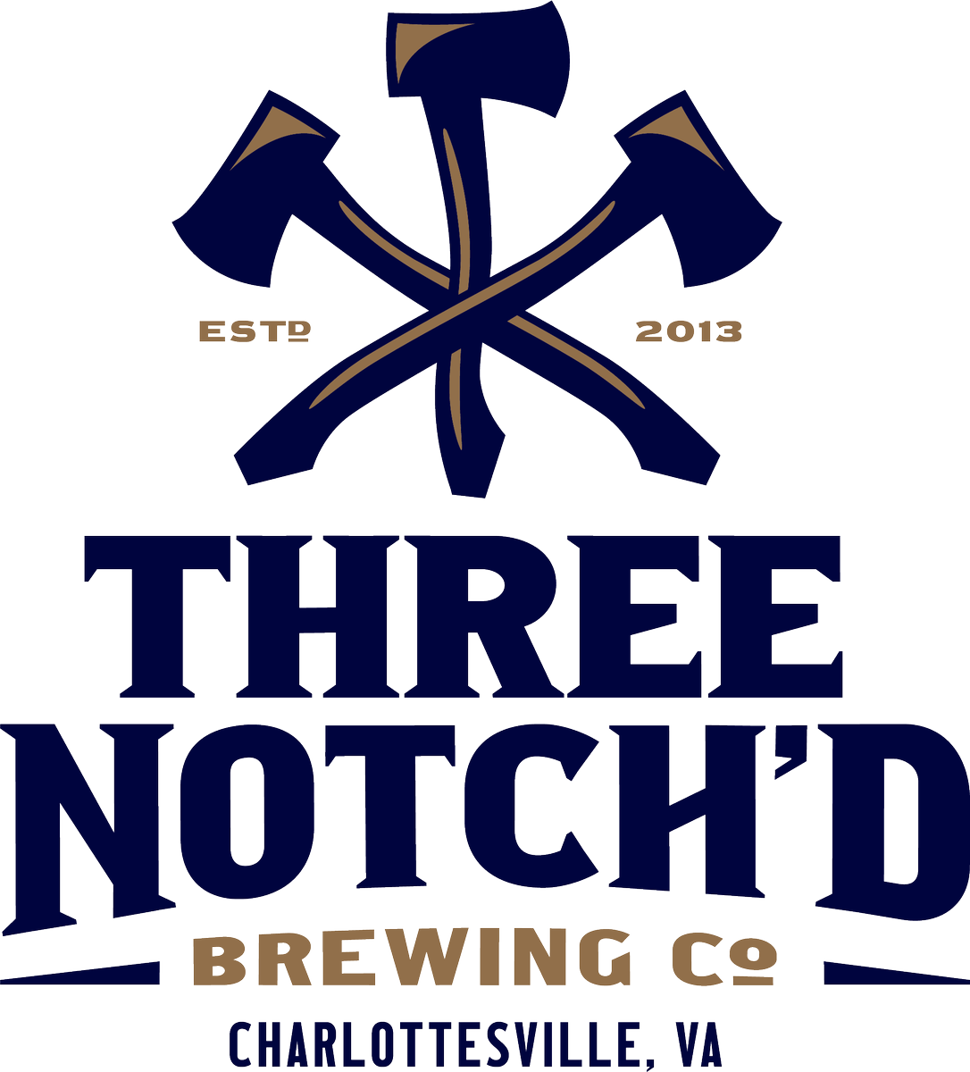 Three Notch'd Beer On Twitter - Three Notch D Brewing Logo (1086x1200), Png Download