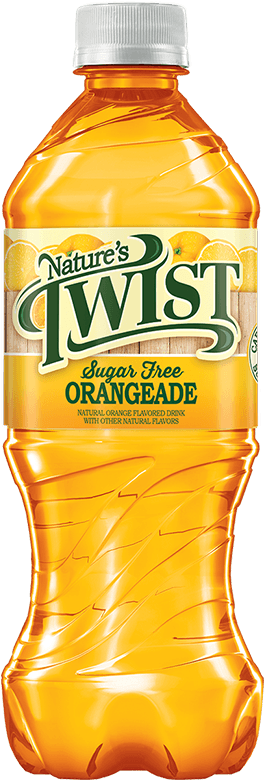 Nature's Twist Orangeade - Plastic Bottle (550x800), Png Download