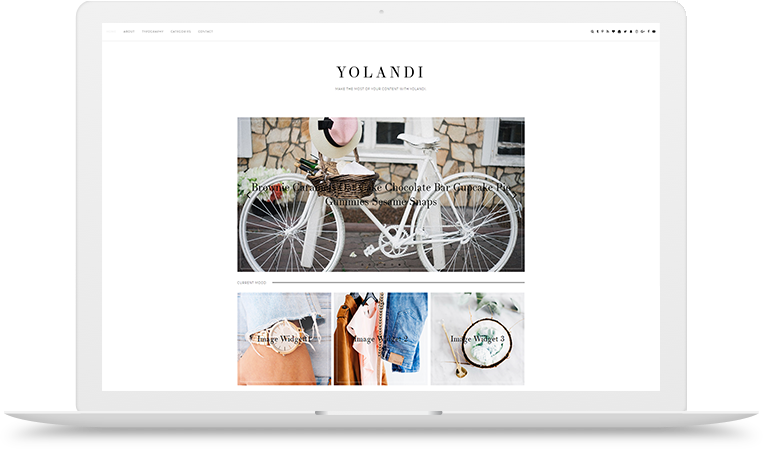 Yolandi Blogger Template - Hybrid Bicycle (763x449), Png Download