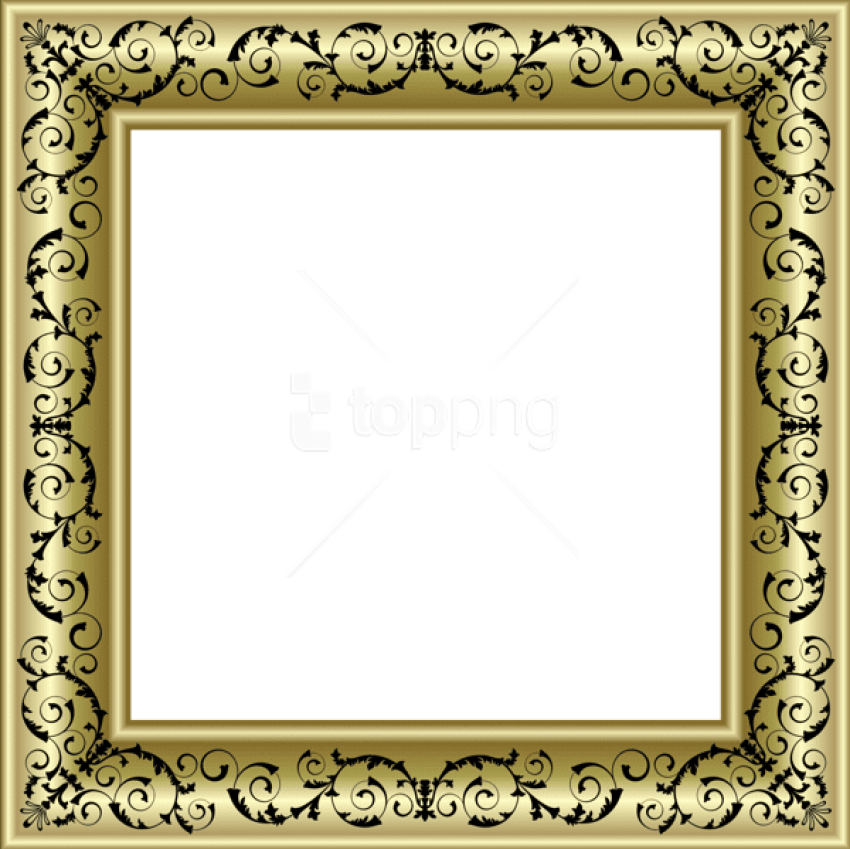 Free Png Best Stock Photos Gold Photo Frame Png With - Mushkil Kaam Ki Dua (850x849), Png Download