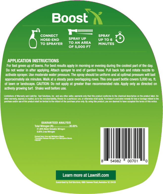 Lawnifi Boost Fertilizer - Label (800x800), Png Download