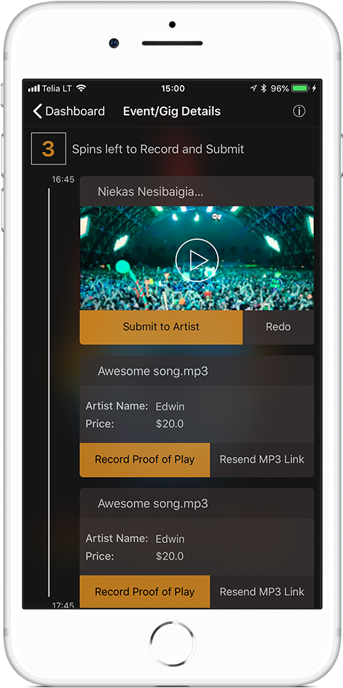 Preview Songs Before You Accept Or Decline To Play - Smartphone (588x1024), Png Download