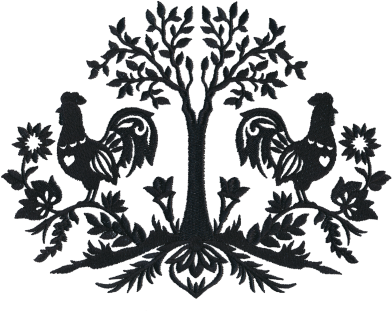 Roosters - Silhouette (800x800), Png Download