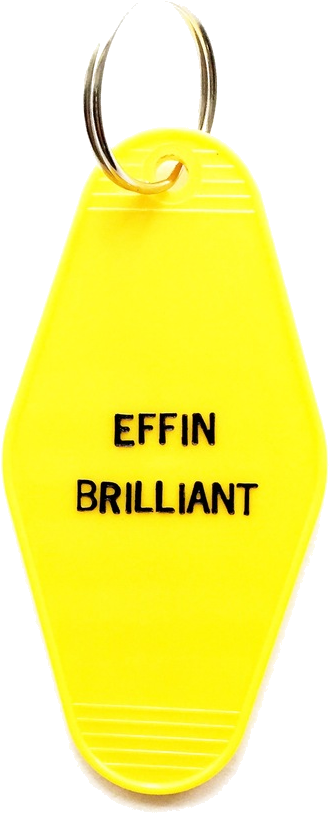 Hotel-motel Key Chain Effin Brilliant - Chain (879x1172), Png Download
