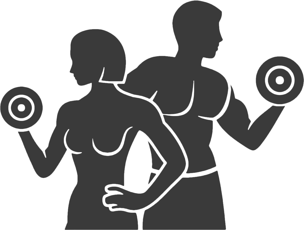 Wellness - Fit Man And Woman Clipart (1000x799), Png Download