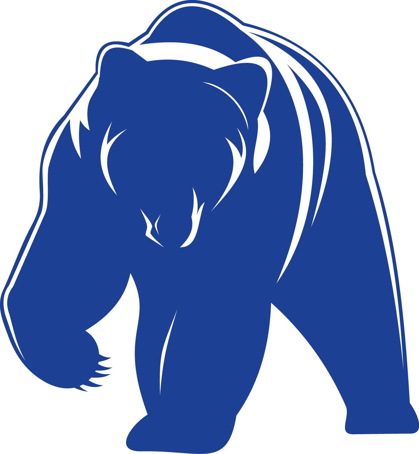 Probetraining Berlin Bears American Football - Black And White Bear Vector (1359x1470), Png Download