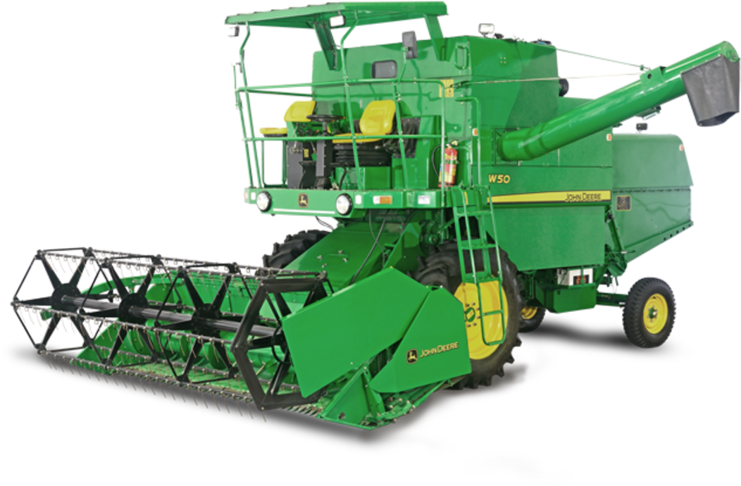 W Grain Harvesting John - John Deere W70 Combine (1067x768), Png Download