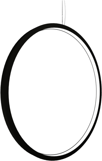 Pendant Lamp Slim Cilíndrico Vertical - Circle (700x700), Png Download