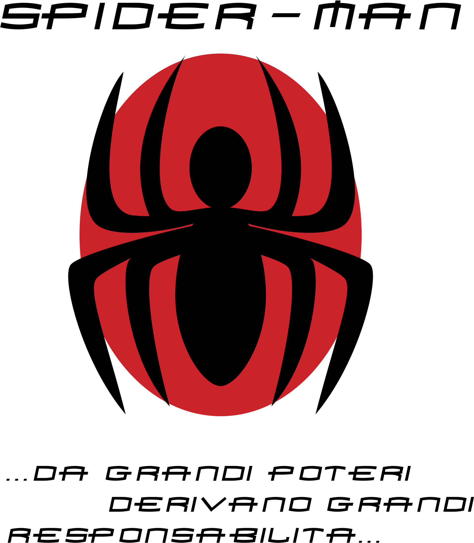 Spider Man Logo Png Transparent - Logo Spiderman Vector (2400x2400), Png Download