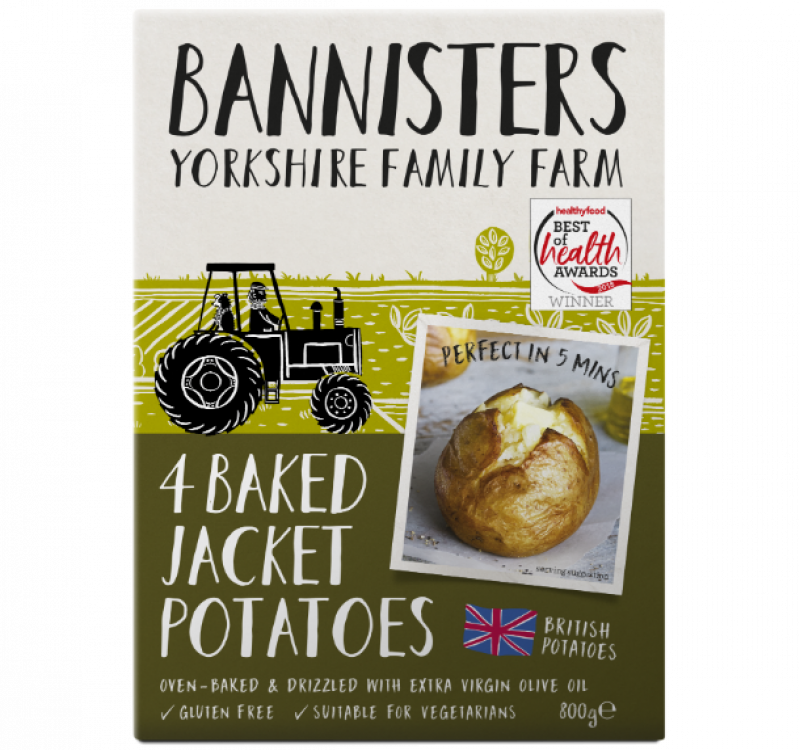 4 Ready Baked Jacket Potatoes - Bánh (800x750), Png Download