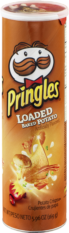 Pringles Loaded Baked Potato Potato Crisps, - Pringles (1000x1000), Png Download