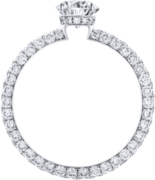 Attraction By Harry Winston, Round Brilliant Diamond - Diamond (760x500), Png Download