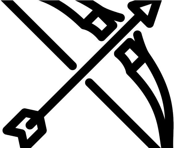 Hawkeye Clipart Bow - Dussehra Icons Black And White (640x480), Png Download