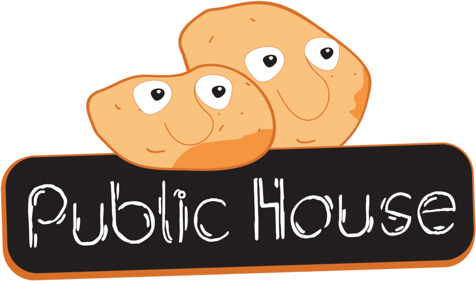 Tatoheads Public House Logo Transparent - Cartoon (1000x618), Png Download