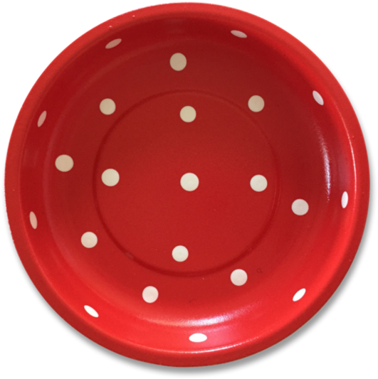Pleasant Home Polka Dot Magnetic Pin Bowl Red - Circle (580x580), Png Download