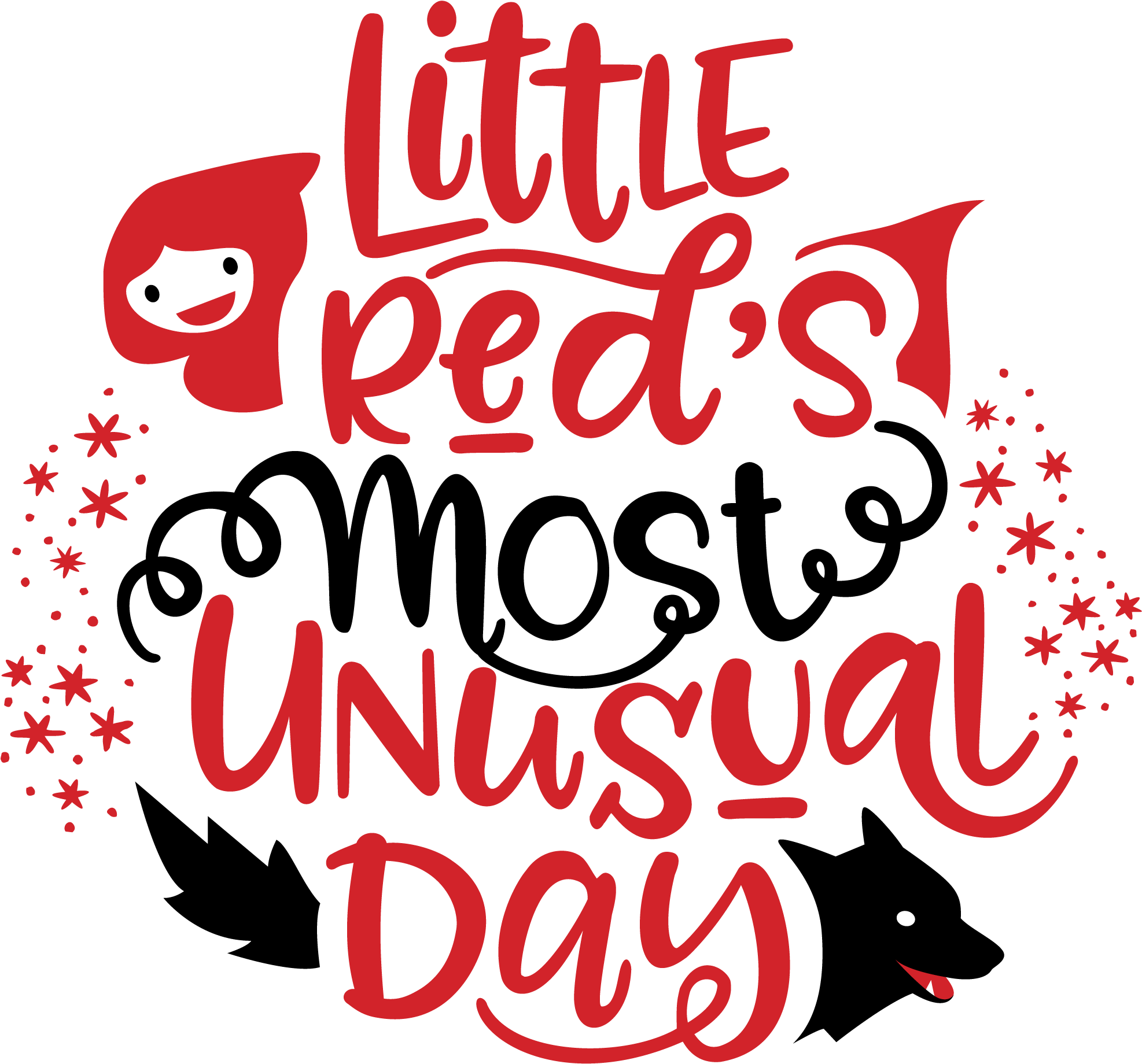 Little Red's Most Unusual Day - Calligraphy (2400x2400), Png Download