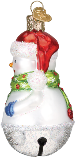 Jingle Bell Snowman Christmas Ornament - Christmas Ornament (582x582), Png Download