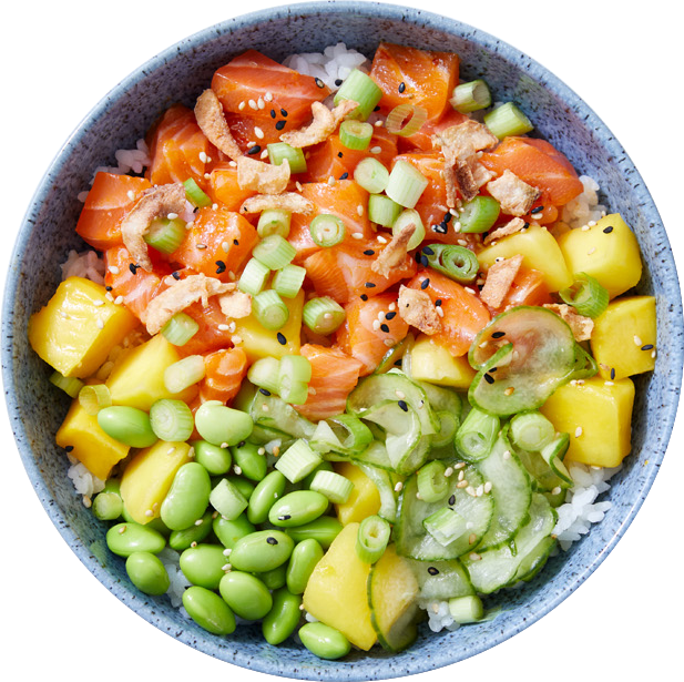 Honi Poke - Salad (617x615), Png Download