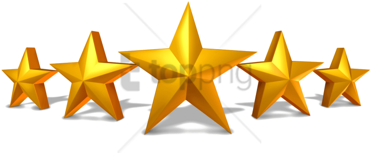 Free Png 5 Gold Star Png Png Image With Transparent - Star Ratings (850x369), Png Download