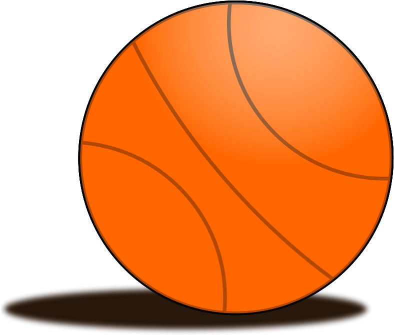 Free To Use Public Domain Basketball Clip Art - Balon De Baloncesto Animado Sin Fondo (800x693), Png Download