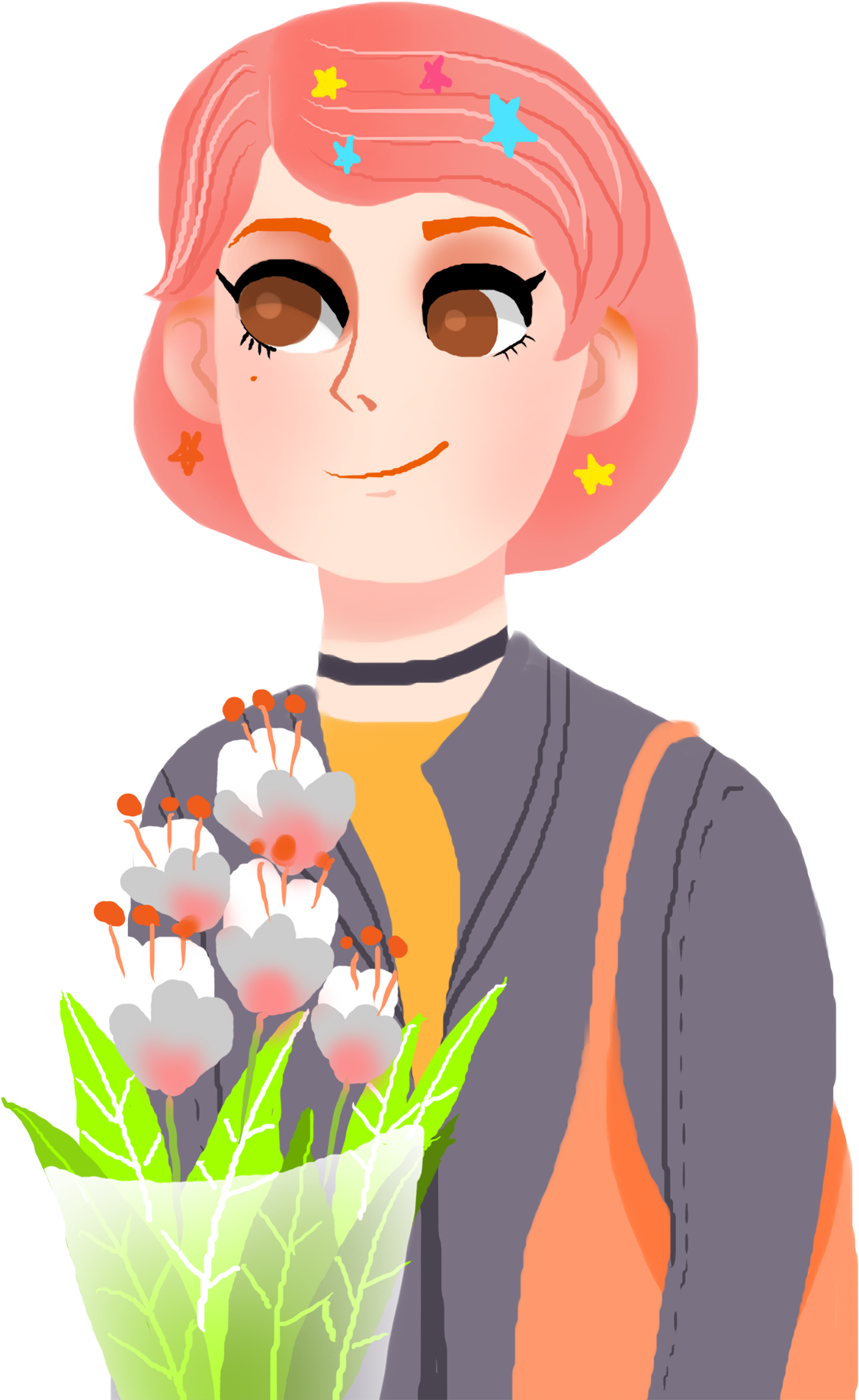 Cartoon Fresh Character Girl Png And Psd - Cartoon (2000x2000), Png Download