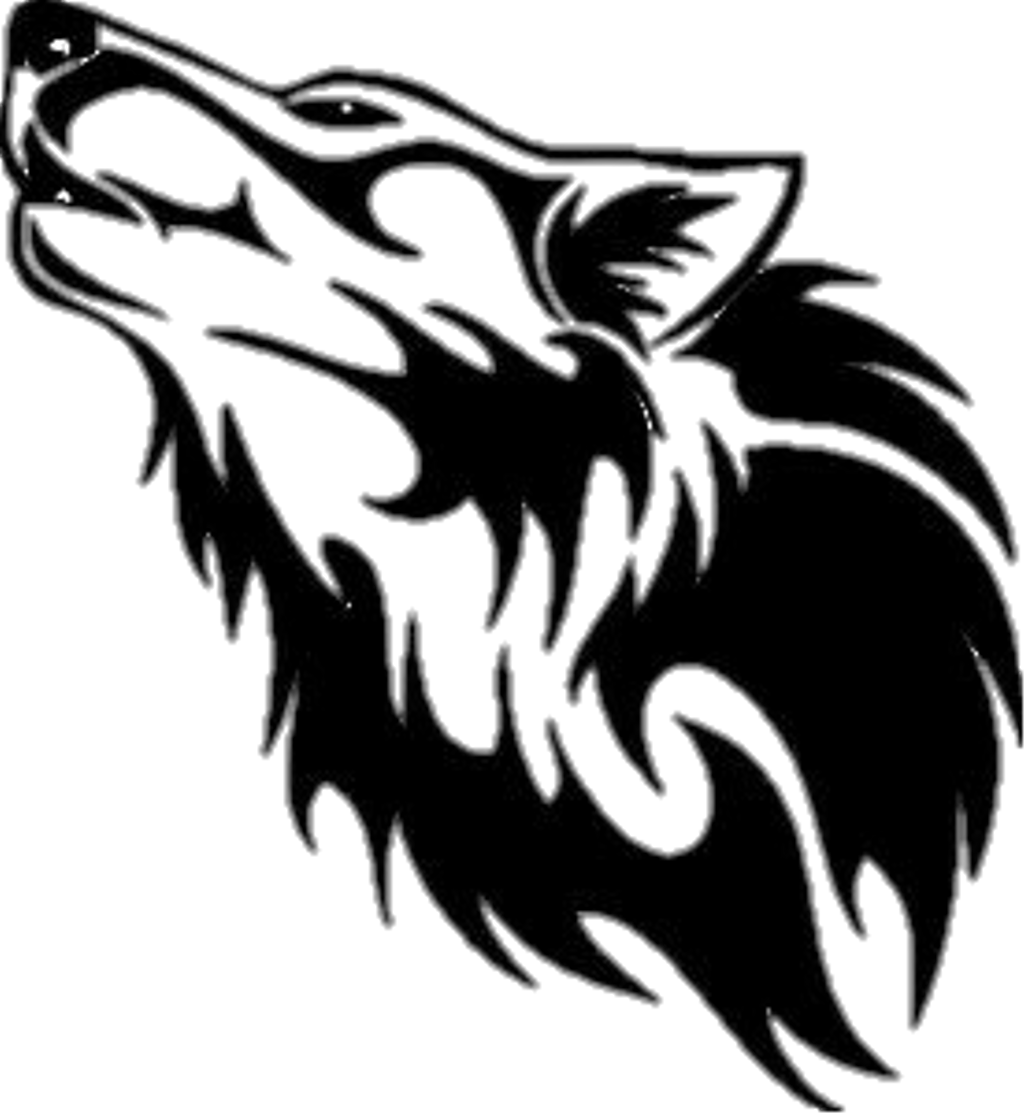 Wolf Sticker - Dibujos Para Estampar De Lobos (1024x1113), Png Download