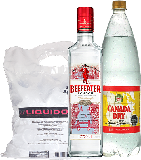 Beefeater Canada Dry Tónica - Beefeater London Dry Gin 700ml (625x771), Png Download