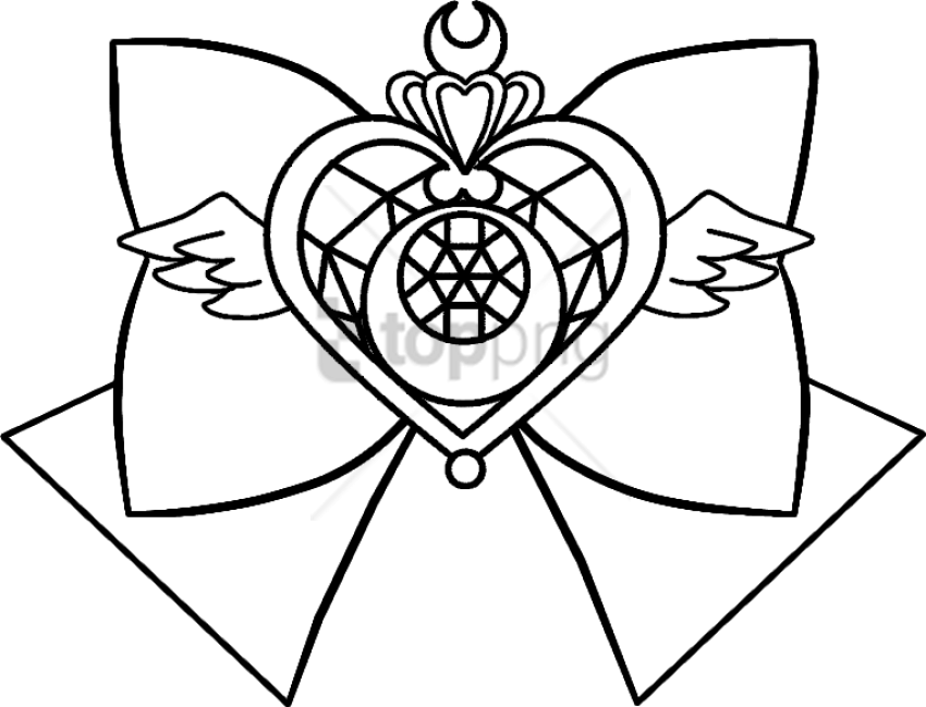 Free Png Download Crisis Moon Compact Manga Png Images - Line Art (850x649), Png Download