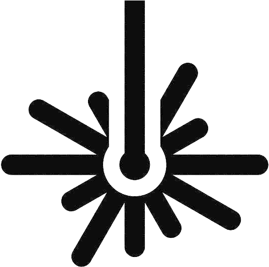 Computer Icons Laser Engraving Light Beam Clip Art - Blue Laser Icon (728x540), Png Download