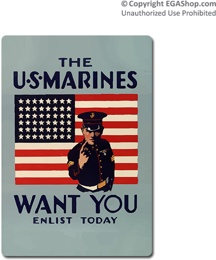 Us Marines Want You Poster (600x600), Png Download