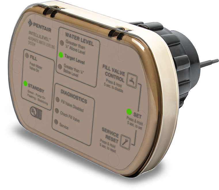 Intellilevel™ Water Leveling Monitoring - Pentair Water Level (1064x680), Png Download