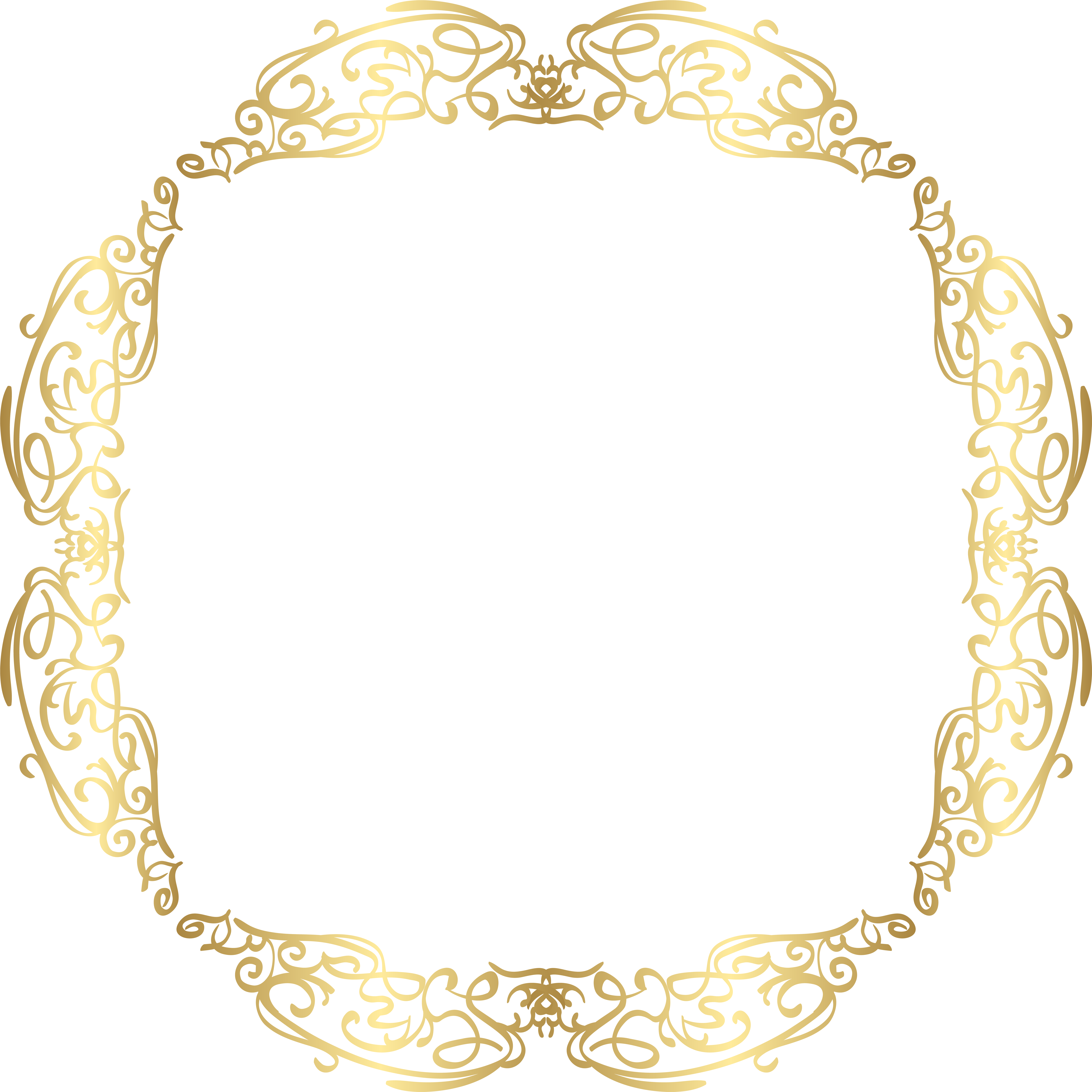 Border Frame Clip Art Png Gold Image (8000x8000), Png Download