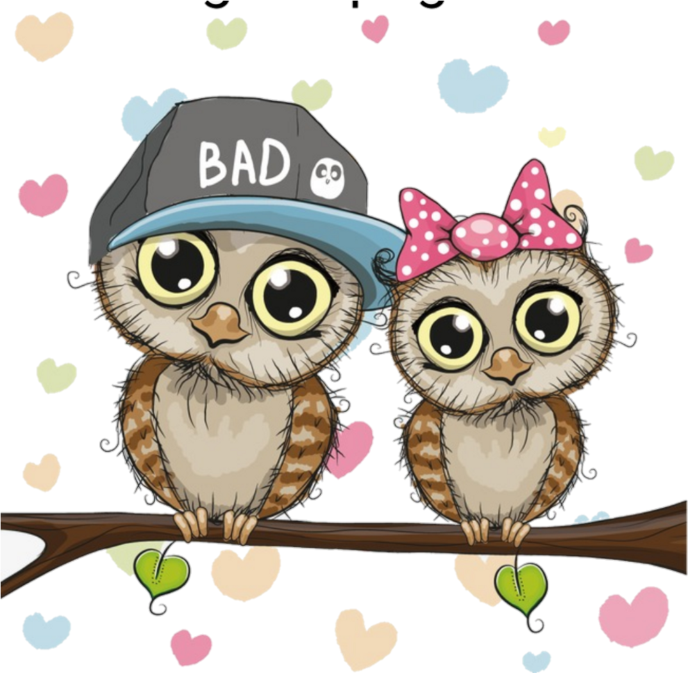 Owls Sticker - Baykuş Telefon Duvar Kağıtları (1024x968), Png Download