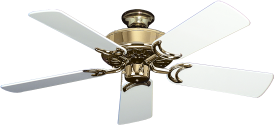 Antique Brass Ceiling Fan With White, Antique Brass Ceiling Fan With Light