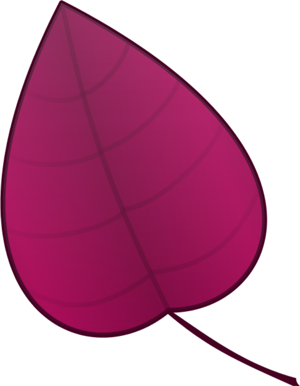 Showing Post & Media For Cartoon Pink Leaves (600x772), Png Download