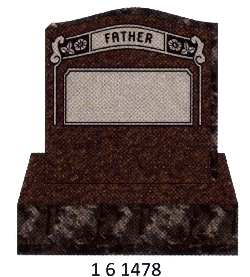 Double Headstones Can Be Created From Any Color Granite - Headstone (561x561), Png Download