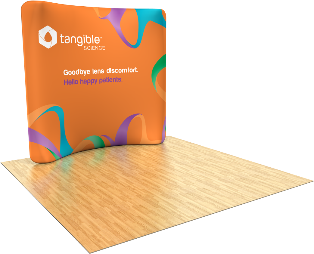 Waveline 8ft Curved Display - Plywood (1280x1024), Png Download