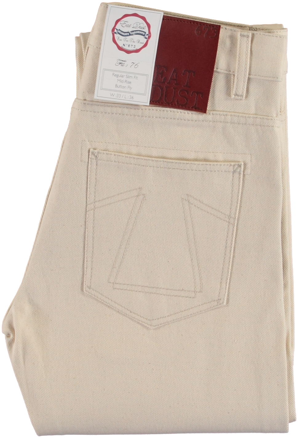 Snow 76 Bull Denim Pants, White - Pocket (969x1426), Png Download
