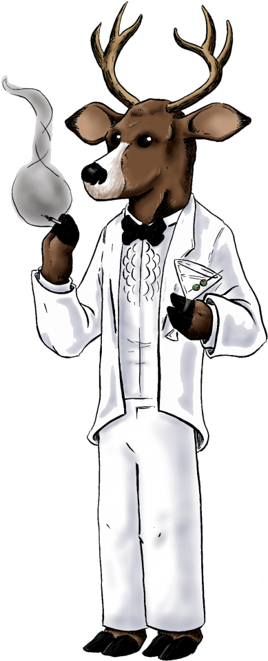Are You Ready For Amazing Spy-deerman Action Check - Spy Deer Man (791x1024), Png Download