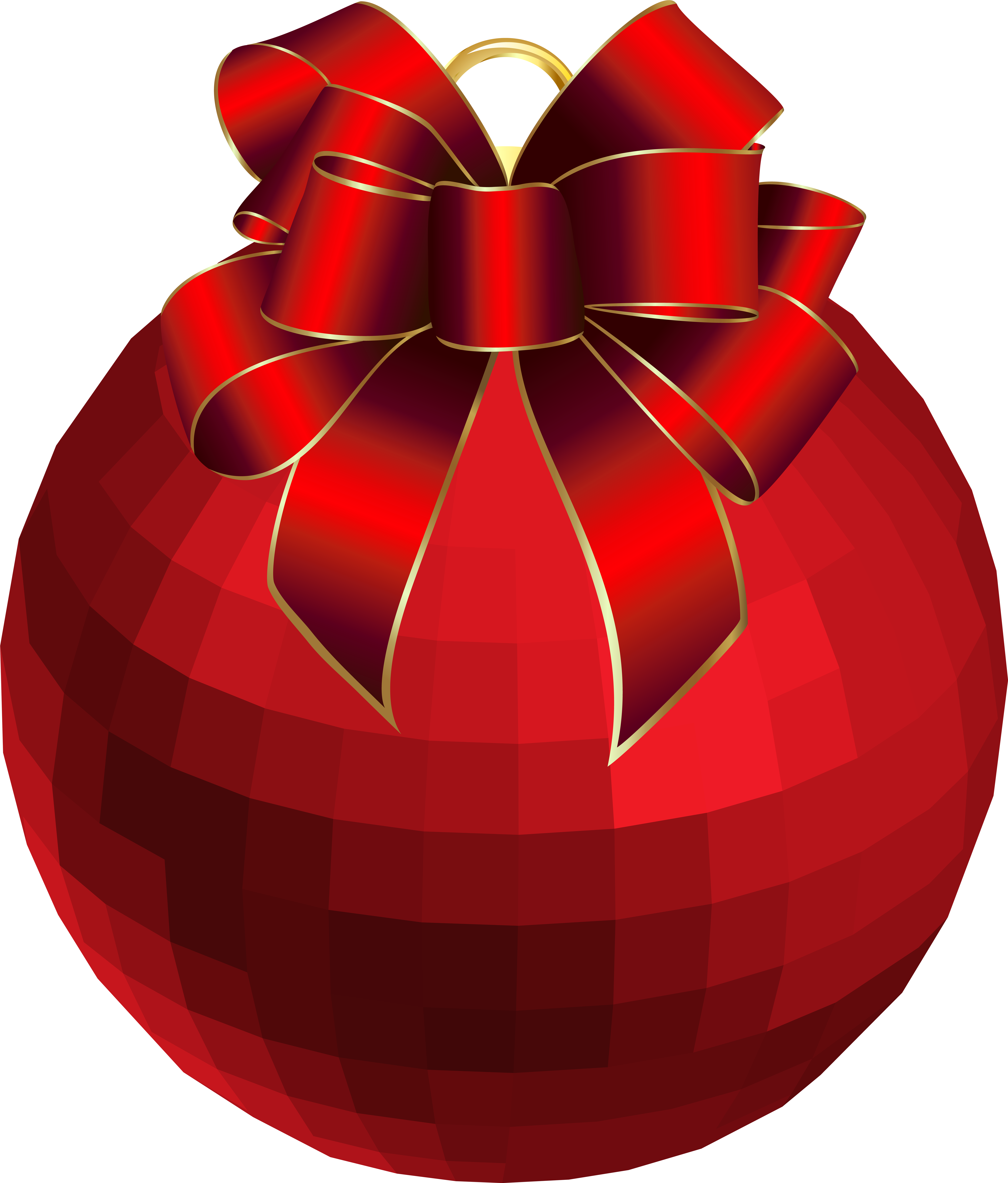 Christmas Red Ornament Png Clip Art Image (6830x8000), Png Download