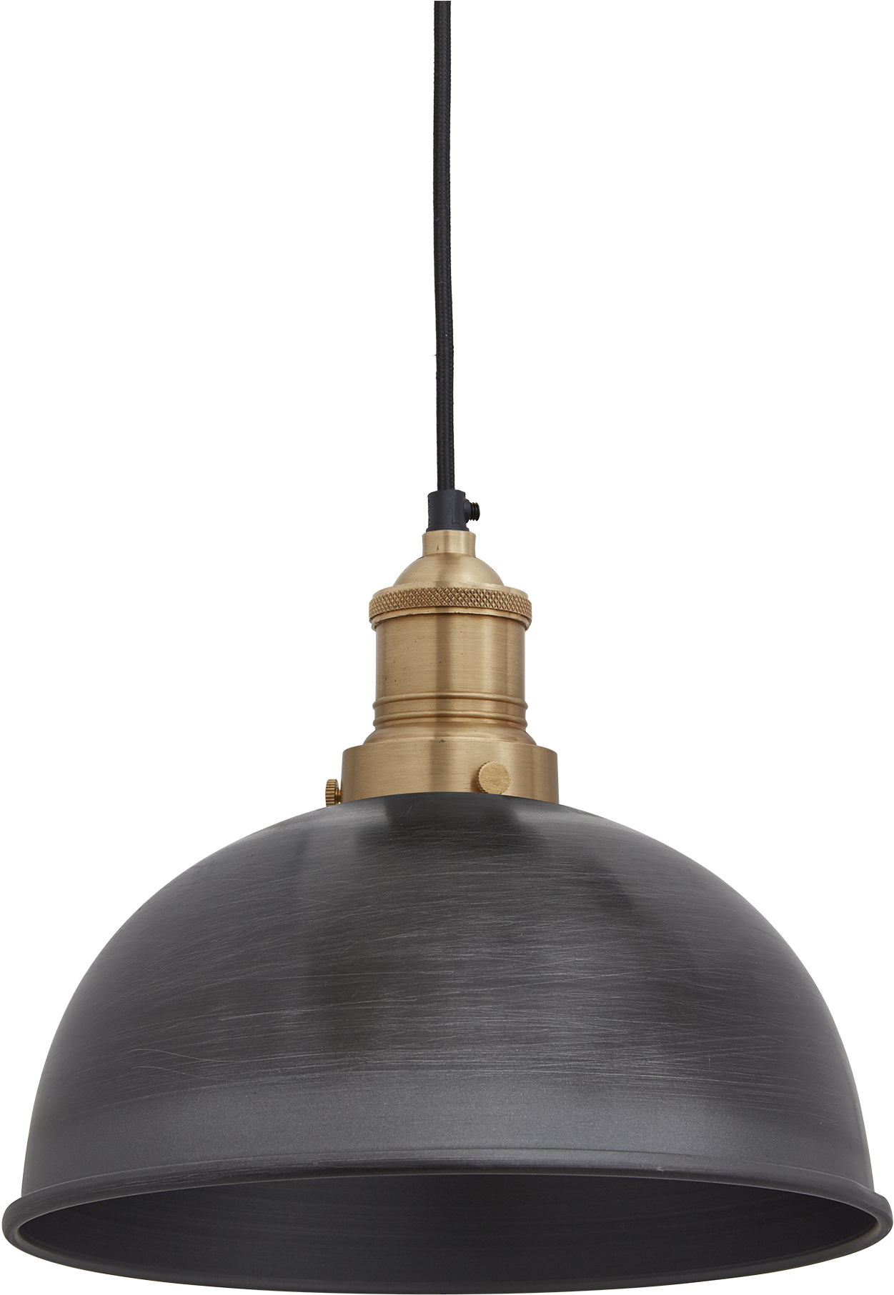 Brooklyn Dome Pendant 8 Inch Pewter Lighting - Industrial Lamp Png (2048x2048), Png Download