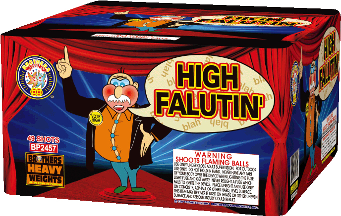 Bling Bling And High Falutin' At A Glance - Brothers Fireworks (712x467), Png Download