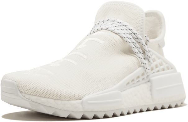 Pharrell Williams X Adidas Nmd Hu Trail "blank Canvas" - Shoe (1000x600), Png Download